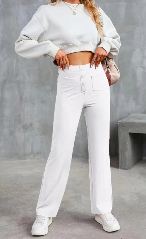 EcoMove™ - High-Waisted Casual Pants