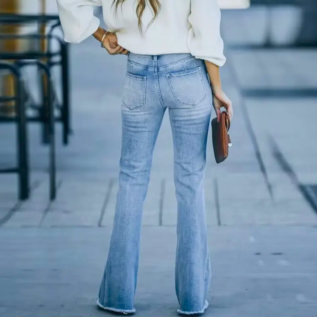 VOGUE™ - Stretchy Boho Jeans