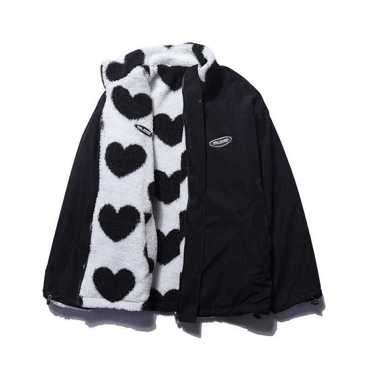 Anni | Double Sided Heart Coat