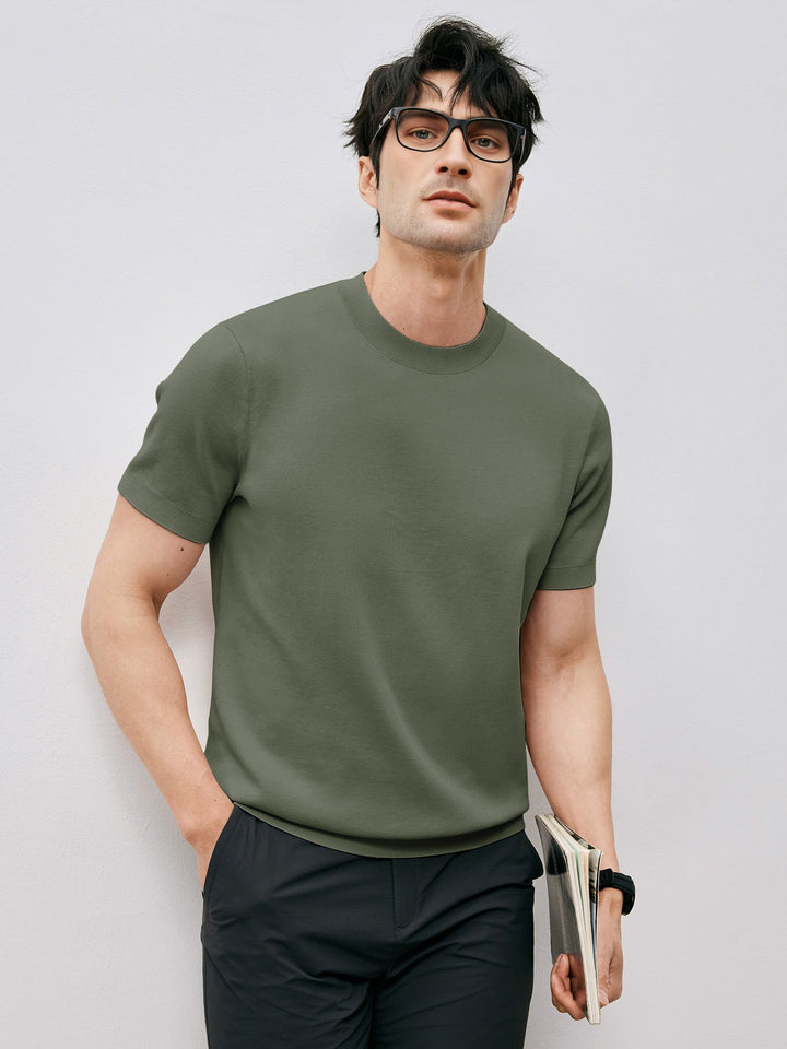 VOGUE™ - Short Sleeve Knitted T-Shirt