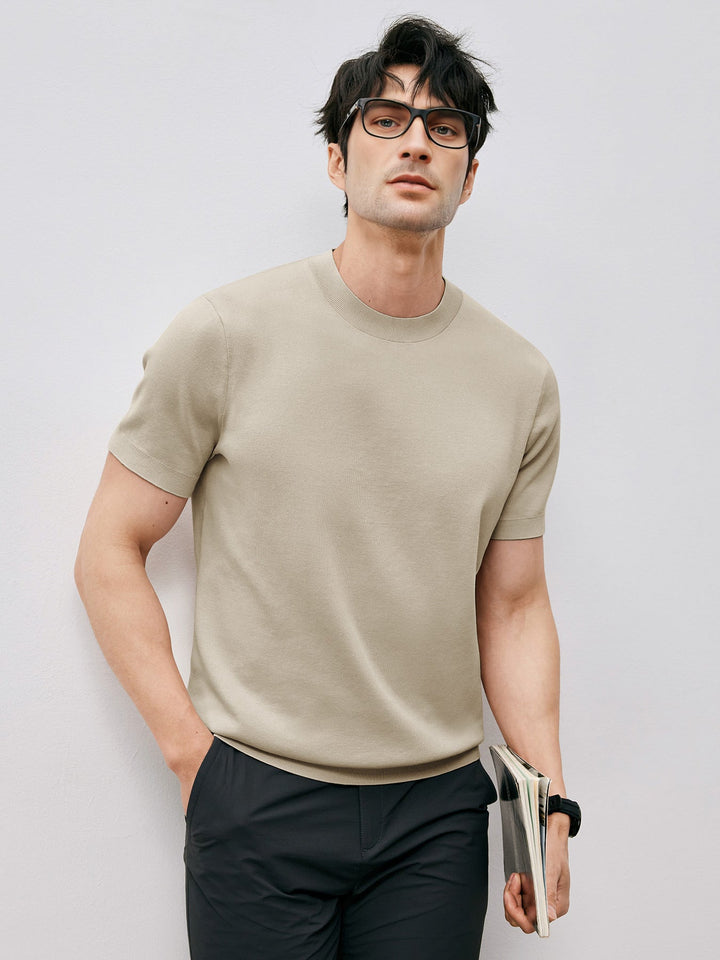 VOGUE™ - Short Sleeve Knitted T-Shirt