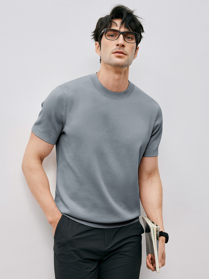 VOGUE™ - Short Sleeve Knitted T-Shirt