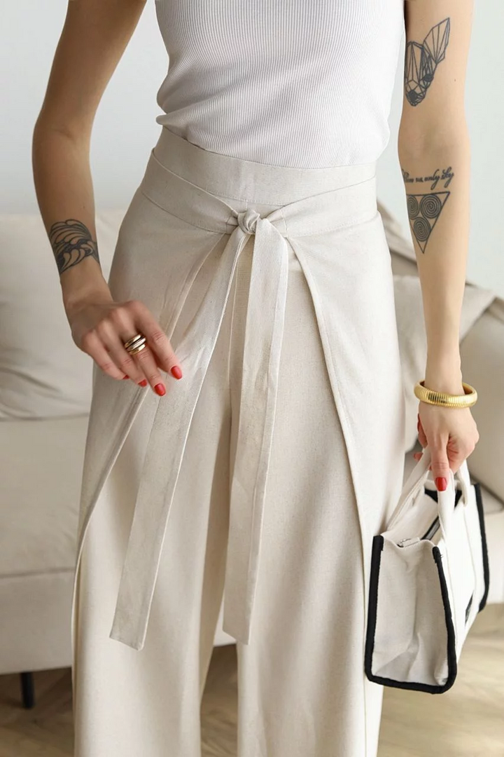 POZIE™ - Rosseta Wide linen trousers