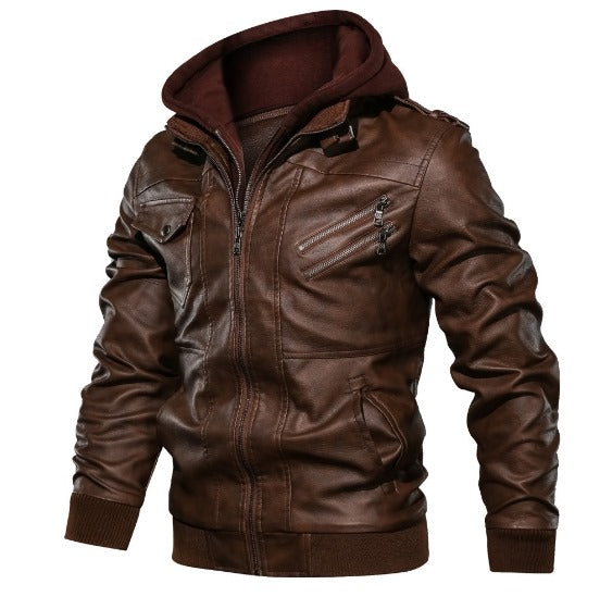 LEON |Warm Leather Winter Jacket