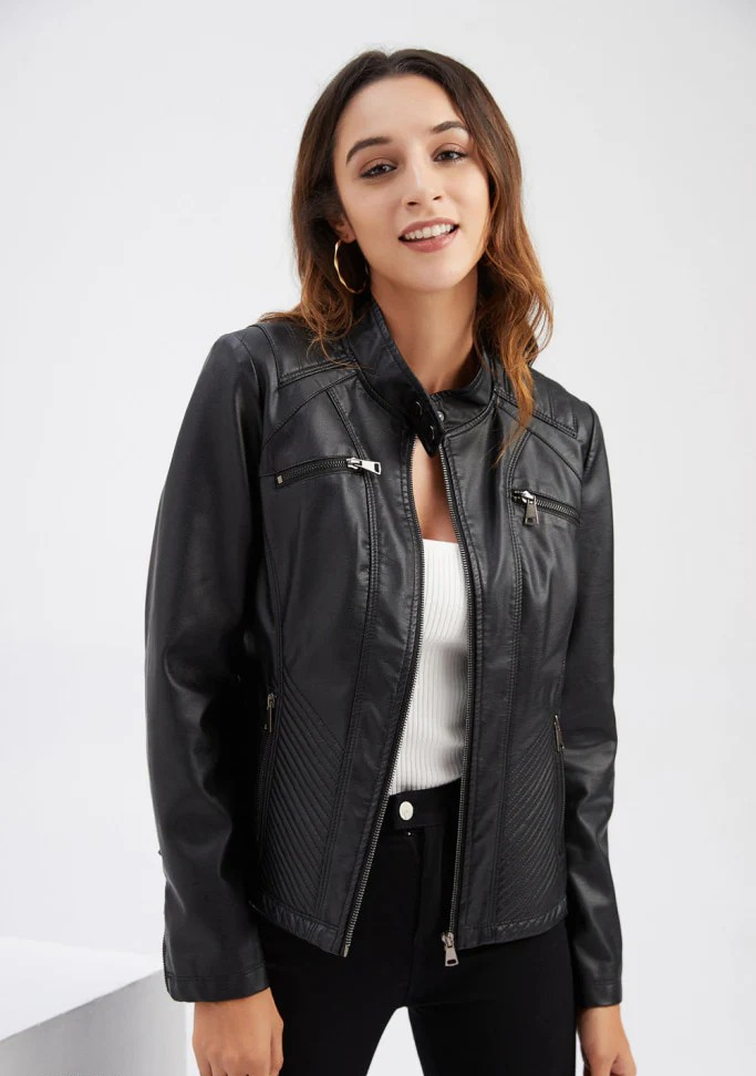 Elena™ - Stylish and unique leather jacket