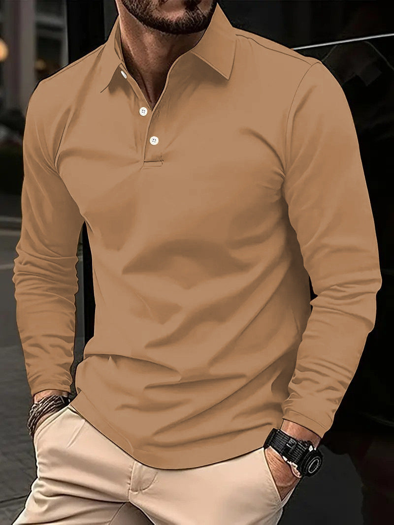 Adrien | Casual Long-Sleeved Polo Shirt