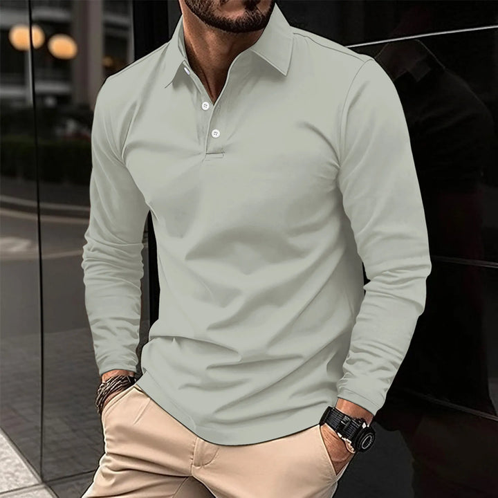 Adrien | Casual Long-Sleeved Polo Shirt