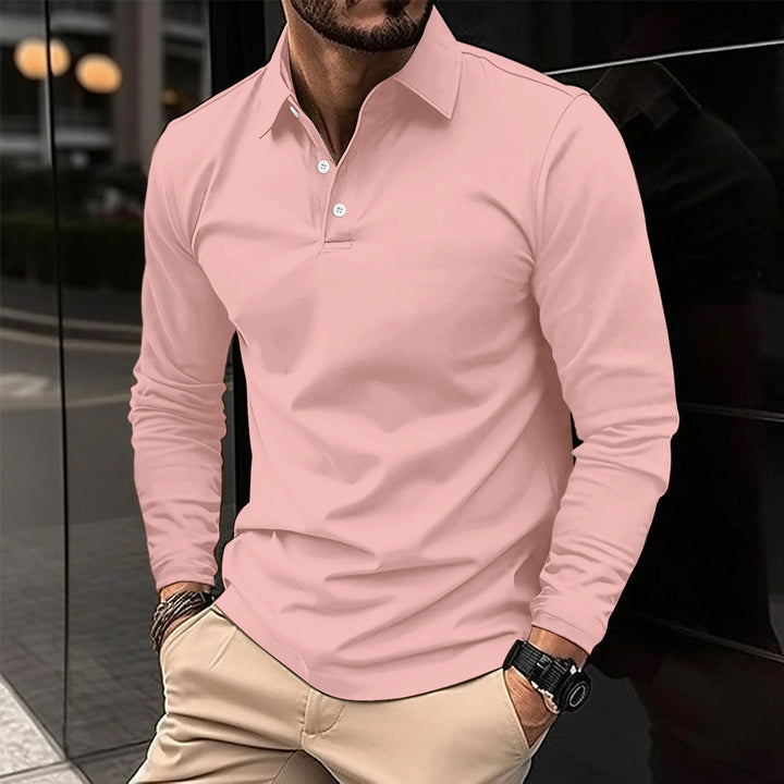 Adrien | Casual Long-Sleeved Polo Shirt