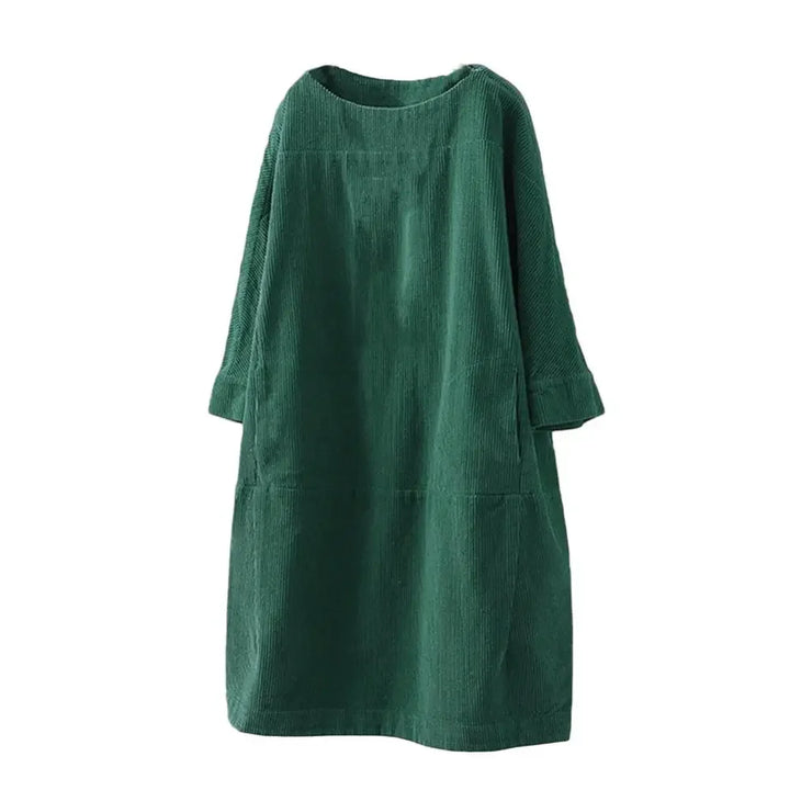 VOGUE™ - Verde Corduroy Dress