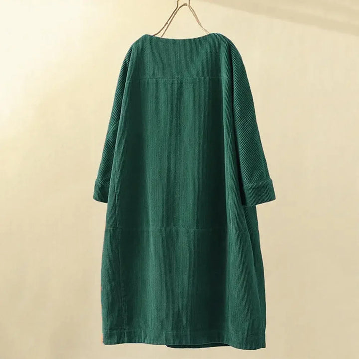 VOGUE™ - Verde Corduroy Dress