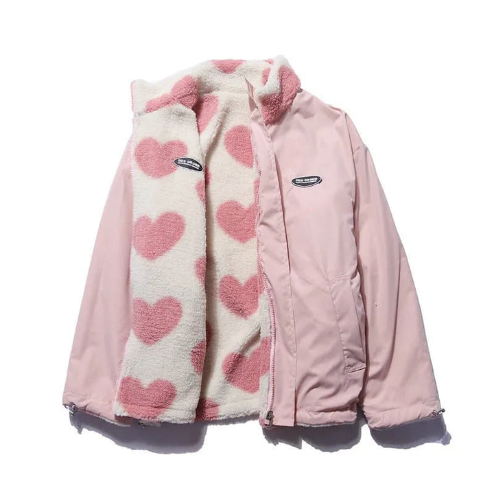 Anni | Double Sided Heart Coat