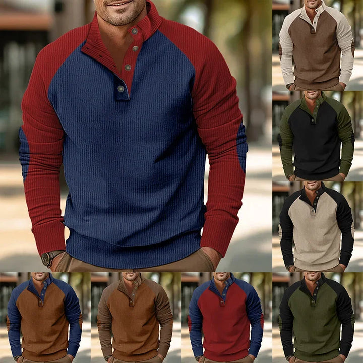 Thierry | Men's autumn velvet sweatshirt