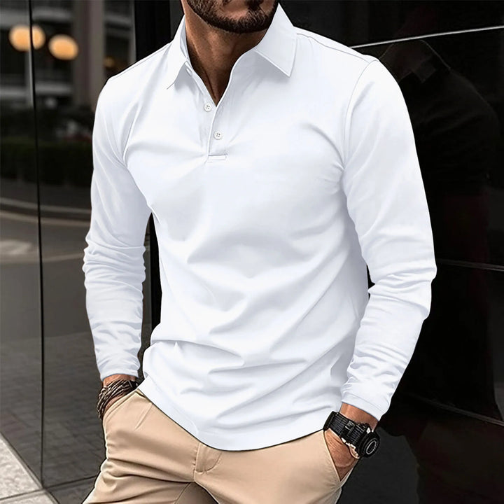 Adrien | Casual Long-Sleeved Polo Shirt