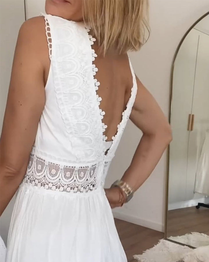 VOGUE™ - WHITE LACE DRESS