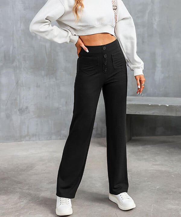 EcoMove™ - High-Waisted Casual Pants