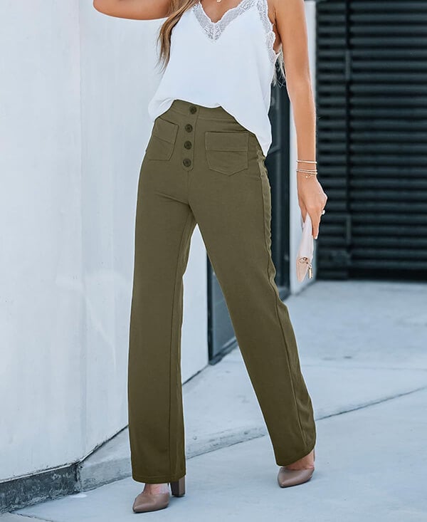 EcoMove™ - High-Waisted Casual Pants