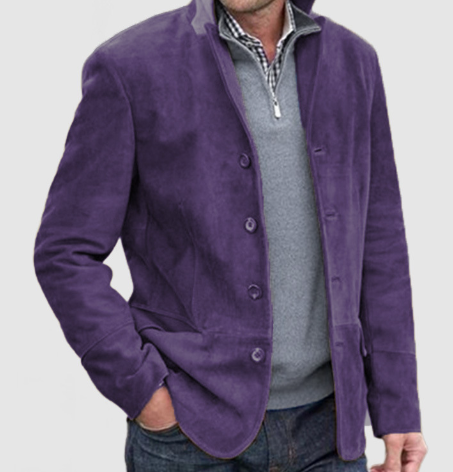 Ramon - Men's Stylish Lapel Knit Pocket Jacket