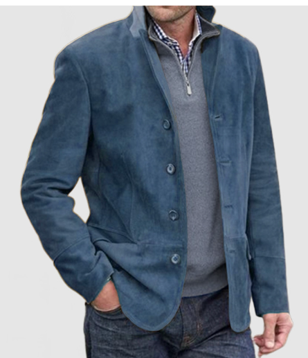 Ramon - Men's Stylish Lapel Knit Pocket Jacket